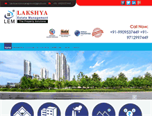 Tablet Screenshot of lakshyaestatemanagement.com